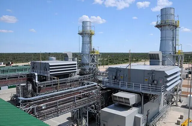 Large gas power facility supplying electricity to the grid in the US