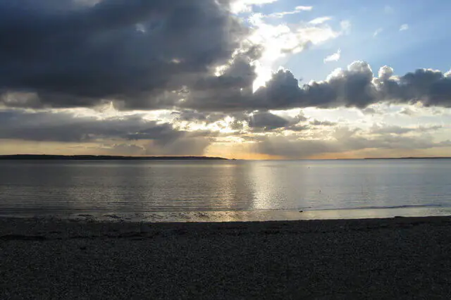View across the Solent where researchers detected PFAS forever chemical pollution in coastal waters