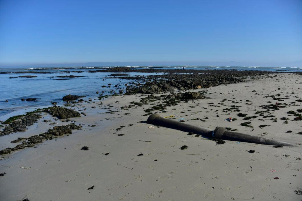 Wastewater discharge pipe on the coast linked to concerns over forever chemicals entering marine ecosystems