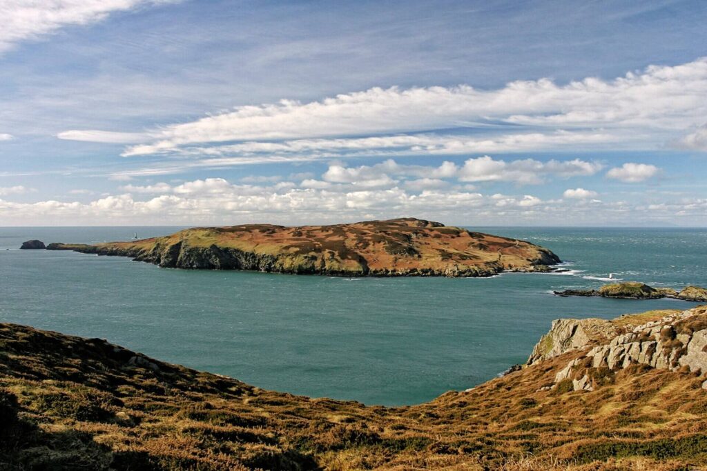 Calf of Man island nature reserve in the Irish Sea off the Isle of Man